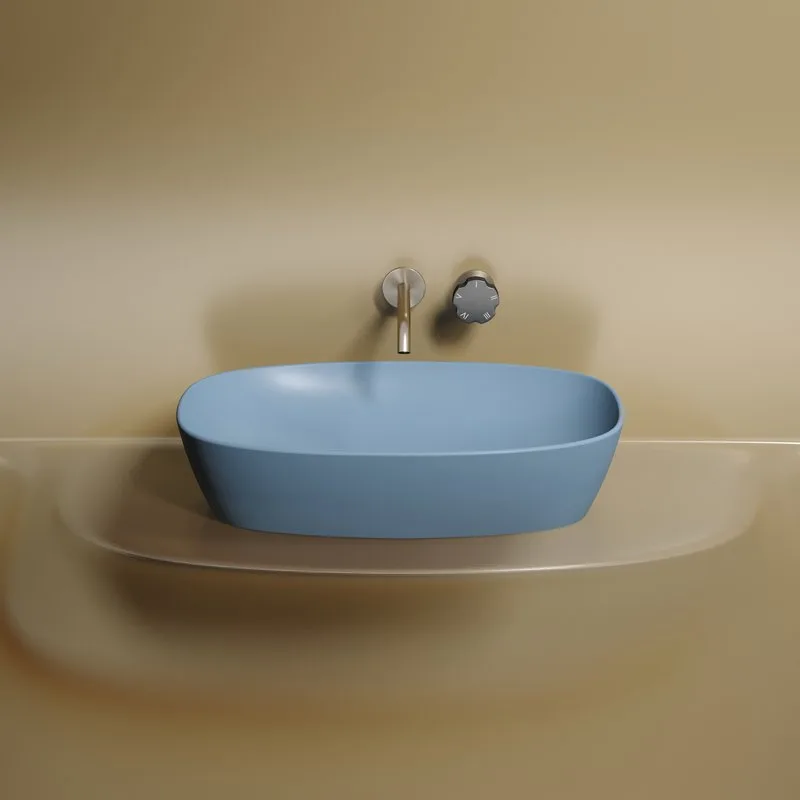 Накладная раковина Ceramicanova Element CN6049ML голубая матовая Sancos — официальный сайт