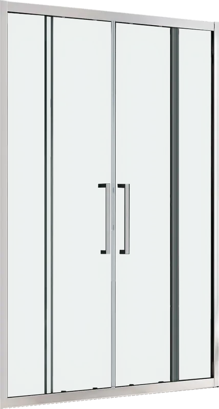 Душевая дверь в нишу Abber Schwarzer Diamant AG33170H 170 см, профиль хром, стекло прозрачное Sancos — официальный сайт
