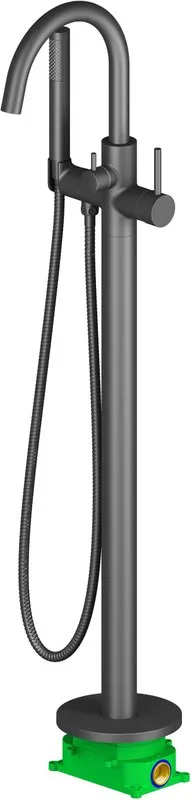 Напольный смеситель для ванны с душем Timo Saona 2310/03Y-CR, черный Sancos — официальный сайт
