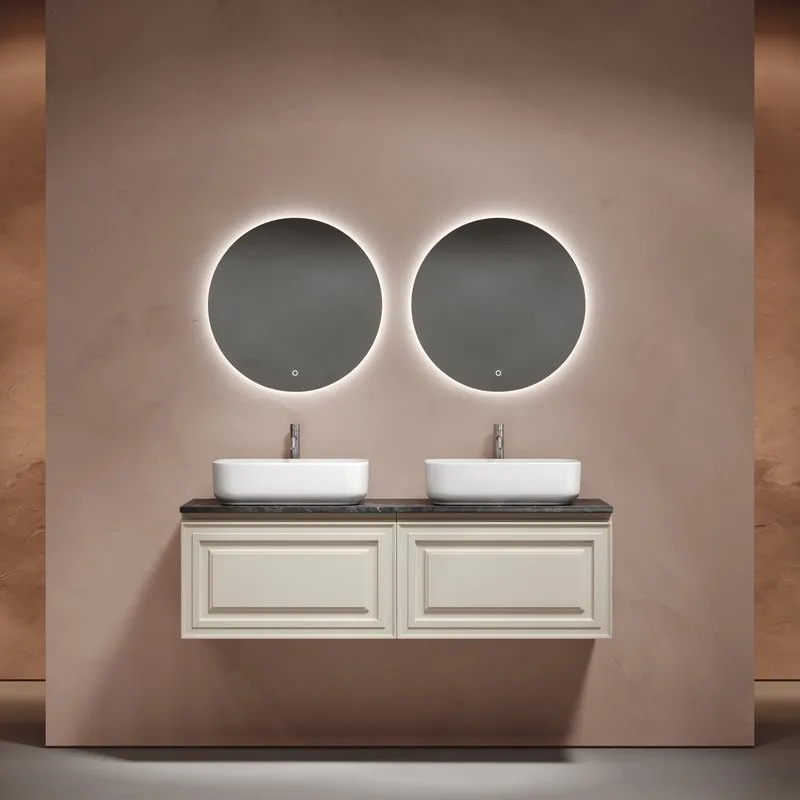 Тумба с раковиной Sancos Very 140 beige soft, столешница черный мрамор TT140A1X, раковина CN5043 Sancos — официальный сайт