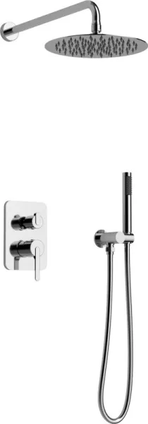 Душевой комплект AltroBagno Unione 040106 Cr, С ВНУТРЕННЕЙ ЧАСТЬЮ, хром Sancos — Оригинал