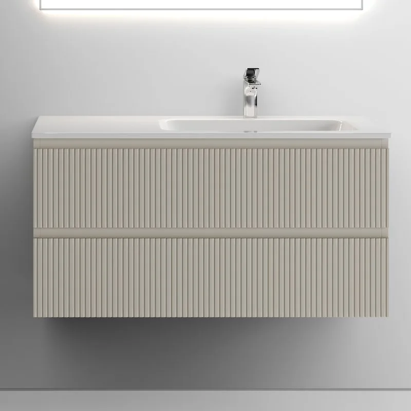 Тумба с раковиной Sancos Snob T 100 см, R, beige soft Sancos — официальный сайт