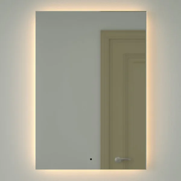Зеркало Defesto Glow DF 2519R 70х100 с LED-подсветкой, 3000 K, инфракрасный выключатель