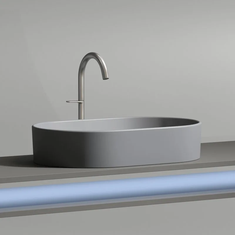 Накладная раковина Ceramicanova Element CN6048MH антрацит матовая Sancos — официальный сайт