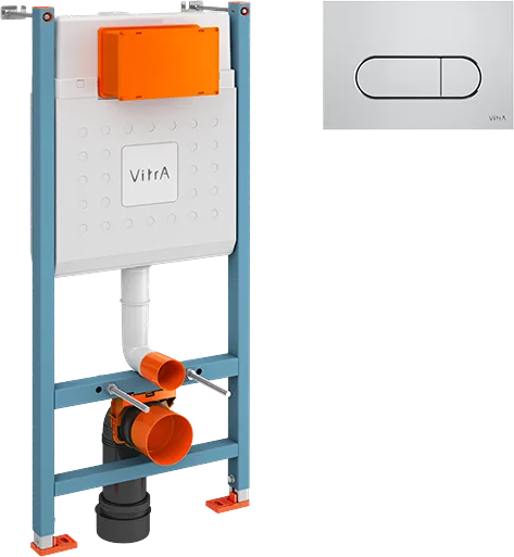 Система инсталляции для унитазов VitrA V-Fix Core 732-5800-01, с кнопкой смыва Root R 740-2280 хром Sancos — официальный сайт