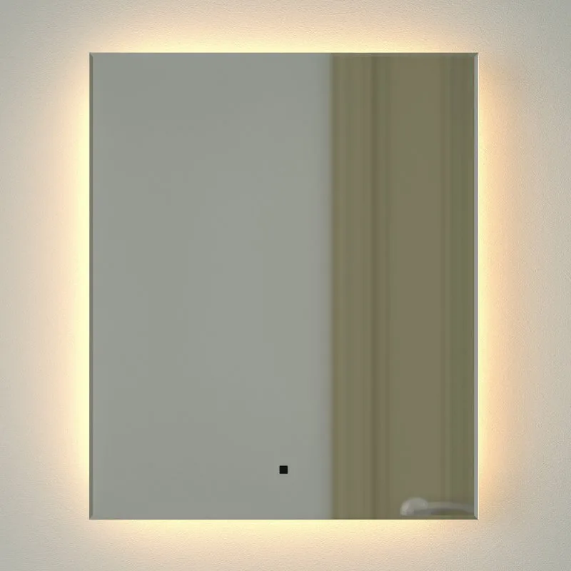 Зеркало Defesto Glow DF 2513R 50х60 с LED-подсветкой, 3000 K, инфракрасный выключатель