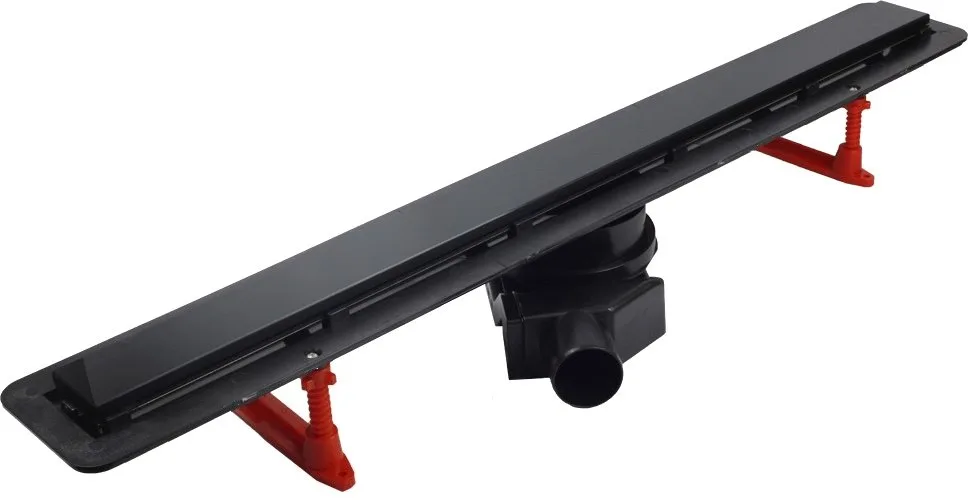 Душевой трап (лоток) Pestan Confluo Frameless Line 450 black glass Sancos — официальный сайт
