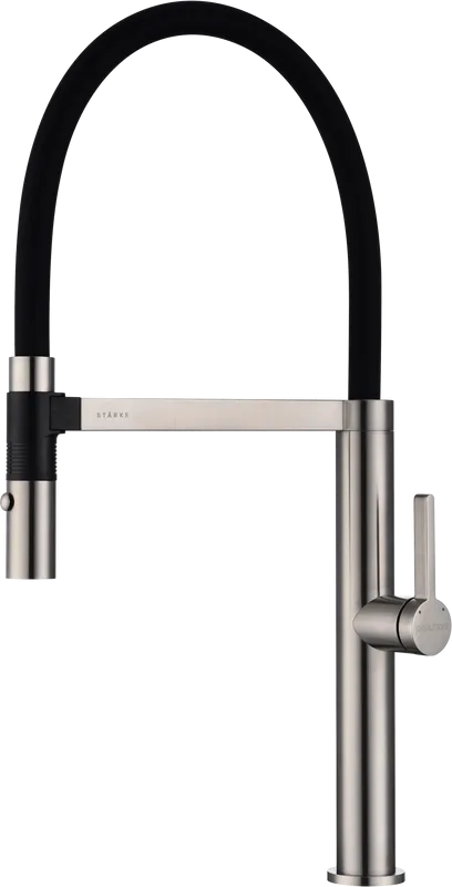 Смеситель для кухни Paulmark Leader Le214101-NI с гибким изливом, никель Sancos — официальный сайт