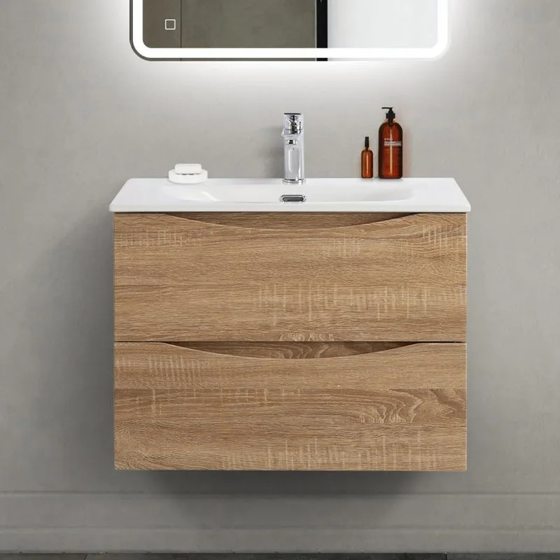 Тумба под раковину без столешницы BelBagno Marino-cer-mini 70 подвесная, rovere bianco Sancos — официальный сайт