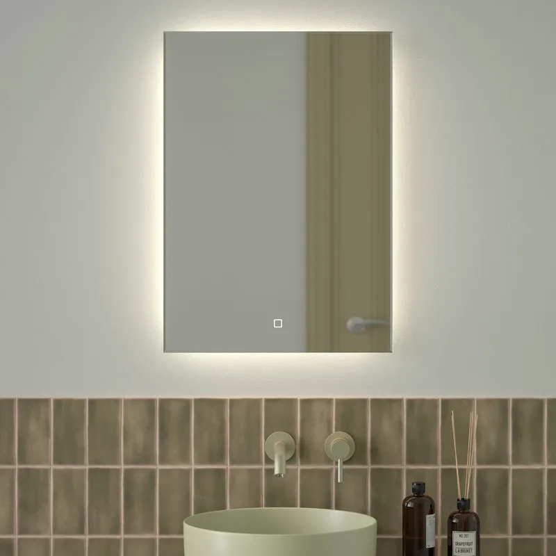 Зеркало Defesto Glow DF 2504S 50х70 с LED-подсветкой, 4 500 K, сенсорный выключатель