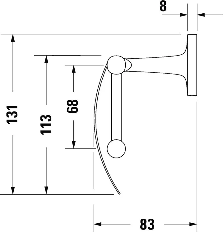 Держатель туалетной бумаги Duravit Starck T 0099401000 хром, с крышкой Sancos — официальный сайт