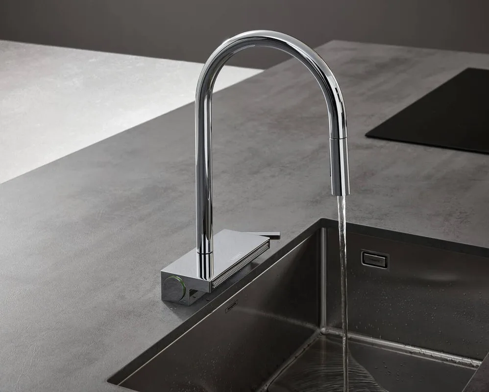 Смеситель для кухни Hansgrohe Aquno Select M81 Aquno Select M81 73831000 хром Sancos — официальный сайт