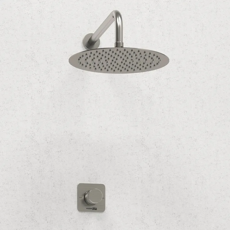 Душевой комплект Wasserkraft Tauber A6451.097.121 С ВНУТРЕННЕЙ ЧАСТЬЮ, никель Sancos — официальный сайт