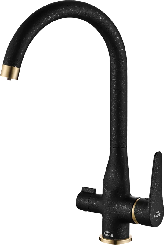 Смеситель для кухни Steel Hammer SH 910 Black Br Sancos — официальный сайт