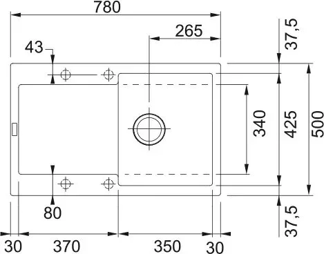 Мойка кухонная Franke Maris MRG 611-78 черный оникс Sancos — официальный сайт