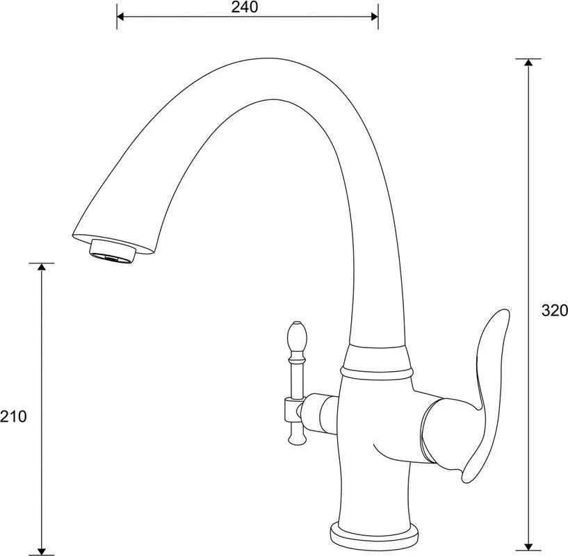 Смеситель для кухни Zorg Sanitary ZR 340 YF BR Sancos — официальный сайт