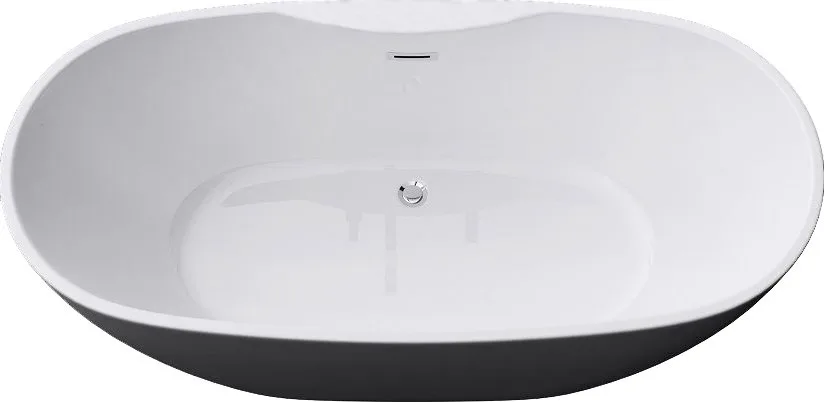 Акриловая ванна Art&Max AM-605-1700-790 170x80 см, отдельностоящая, белая, овальная, с каркасом Sancos — официальный сайт