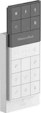 Крышка-сиденье Villeroy & Boch Viclean V02E L401 с микролифтом, петли хром, функция биде Sancos — официальный сайт