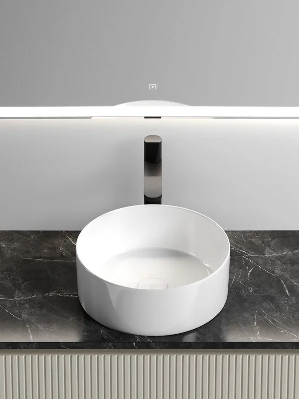 Тумба с раковиной Sancos Snob T 100 см, beige soft, столешница черный мрамор, раковина CN6032 Sancos — официальный сайт