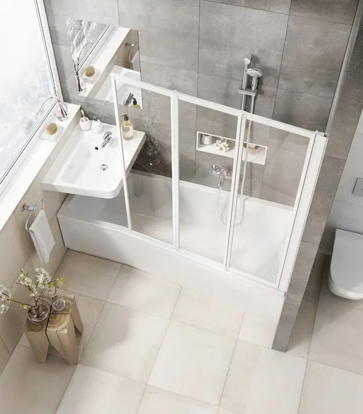 Экран Ravak BeHappy II 150 L Sancos — официальный сайт