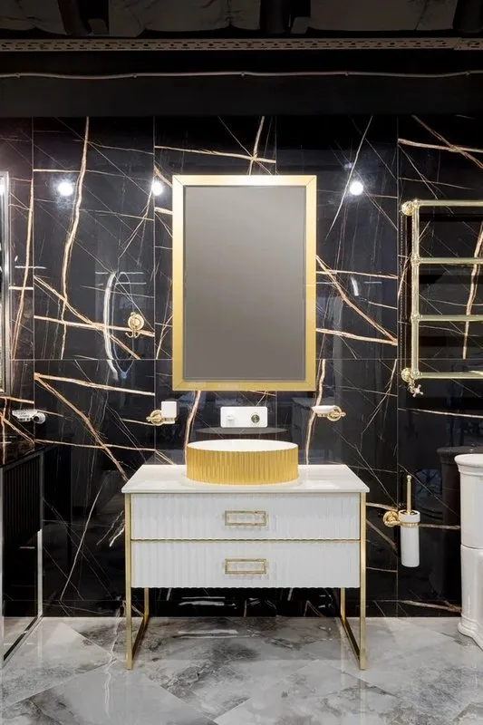 Зеркало Armadi Art Vallessi Dolce 105х70 gold Sancos — официальный сайт