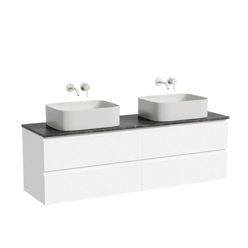 Тумба с раковиной Sancos Folk 160 bianco, столешница черный мрамор TT160A1, раковина CN6052MSG Sancos — официальный сайт