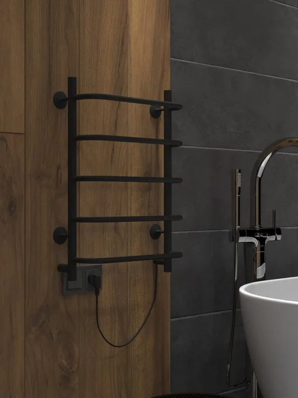 Полотенцесушитель электрический Indigo Embrace LCEE60-40R серебристый Sancos — официальный сайт