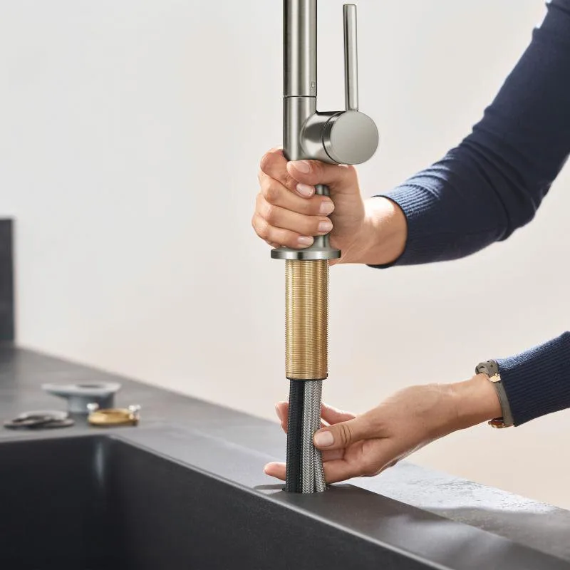 Смеситель для кухни Hansgrohe Talis M54 72808800 сталь Sancos — официальный сайт