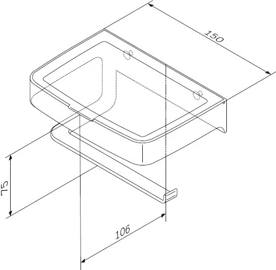 Держатель туалетной бумаги AM.PM Inspire V2.0 A50A341500 с полкой для телефона и контейнером, хром Sancos — официальный сайт