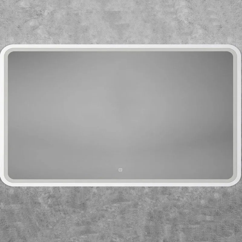 Зеркало Art&Max Genova White 120х80 белое, с LED-подсветкой, 6000К Sancos — официальный сайт