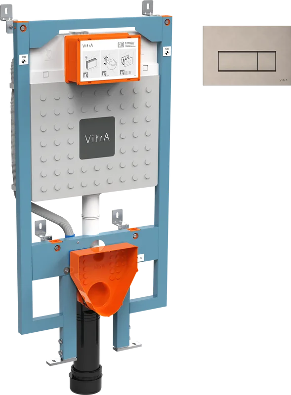 Система инсталляции для унитазов VitrA V8 768-5800-01, с кнопкой смыва Root Square 740-2395 никель Sancos — официальный сайт