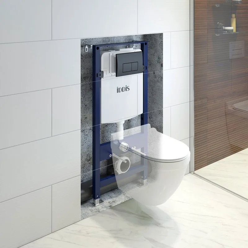 Система инсталляции для унитазов IDDIS Optima Home OPH00MBi32K, с кнопкой смыва, черная Sancos — официальный сайт