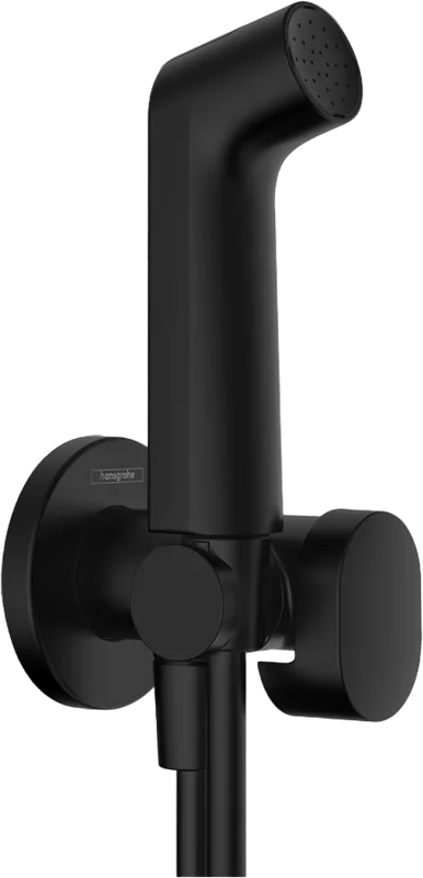 Гигиенический душ Hansgrohe Bidette S 1jet 29230670 матовый черный Sancos — официальный сайт
