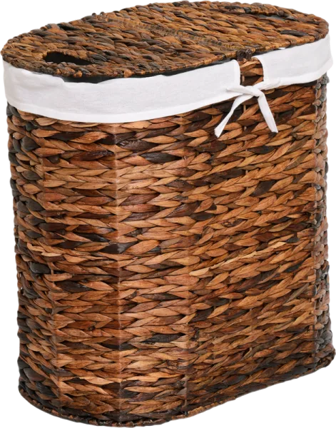 Корзина для белья Wasserkraft Dill WB-611-L темно-коричневая, большая