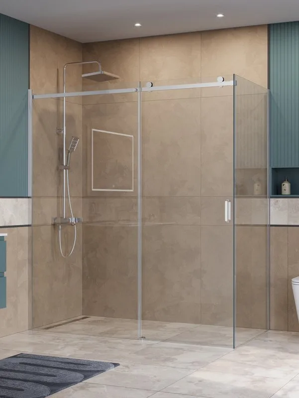 Душевой уголок BelBagno Soft Close-2 AH-1-180/100-C-Cr профиль хром Sancos — официальный сайт
