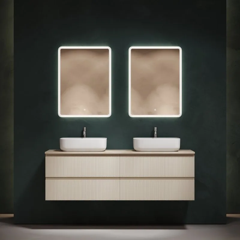 Тумба с раковиной Sancos Snob T 160 beige soft, столешница бежевая TT160A2X, раковина CN5043 Sancos — официальный сайт