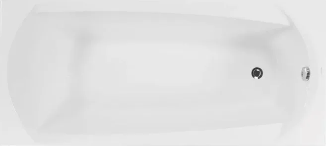Акриловая ванна Vagnerplast Ebony VPBA160EBO2X-04 без опоры 160x75 см, пристенная, ультрабелая Sancos — официальный сайт