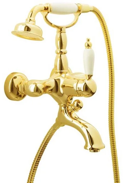 Смеситель для ванны с душем Boheme Tradizionale Oro 283 Sancos — официальный сайт