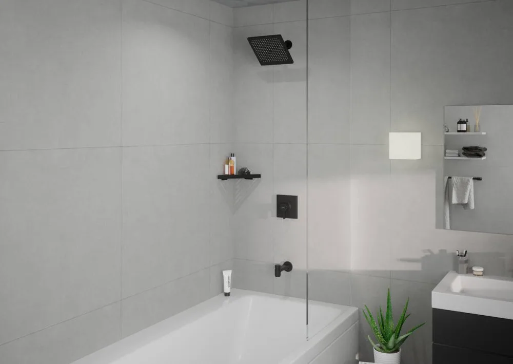 Верхний душ Hansgrohe Crometta E 240 1jet 26726670 черный матовый Sancos — официальный сайт