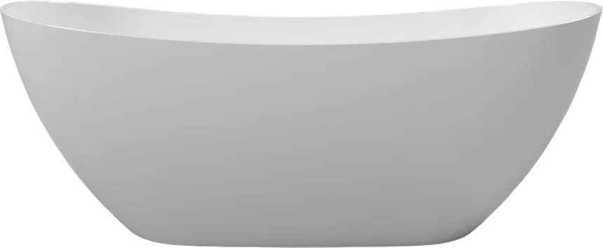 Ванна из искусственного камня WHITECROSS Onyx C 160x75 см, отдельностоящая, белая, овальная, с донны Sancos — официальный сайт