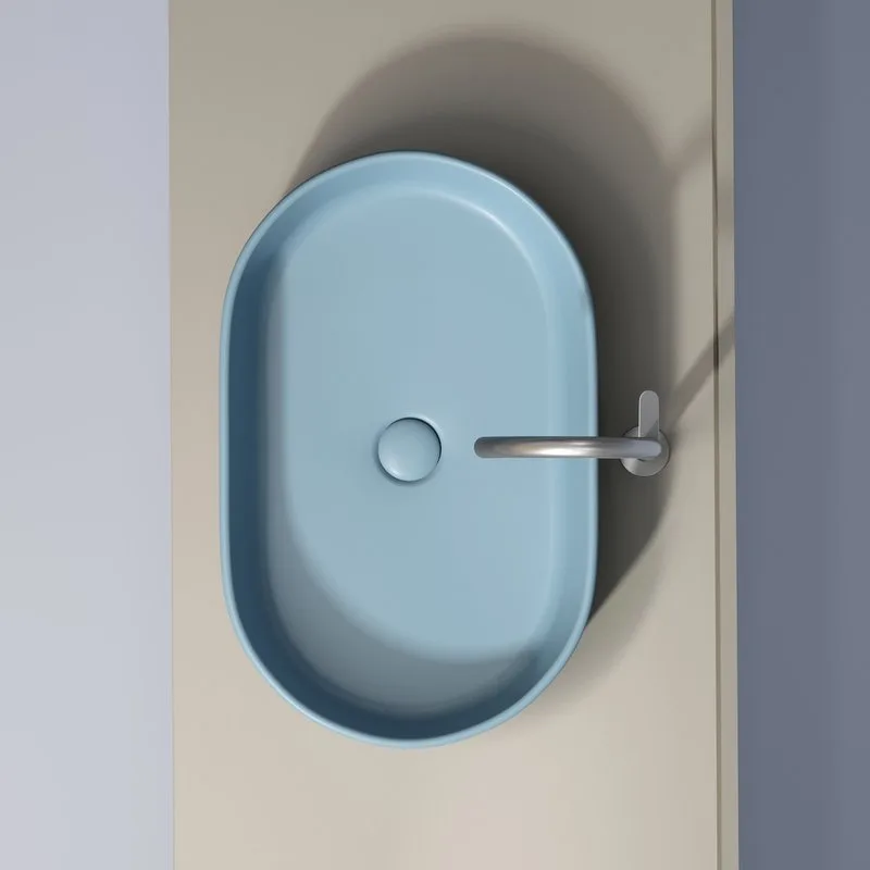 Накладная раковина Ceramicanova Element CN6048ML голубая матовая Sancos — официальный сайт