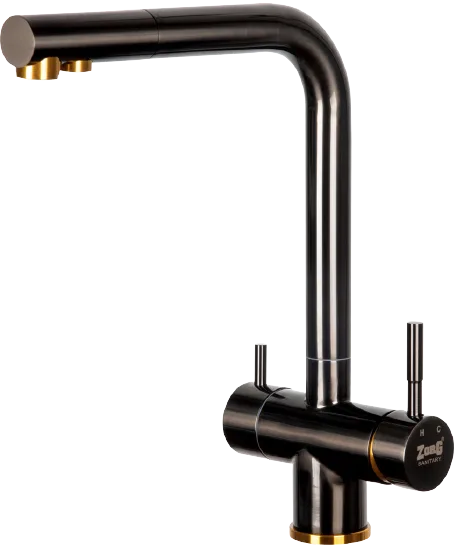Смеситель для кухни Zorg Inox SZR-7039 BR/GRAFIT бронза графит Sancos — официальный сайт