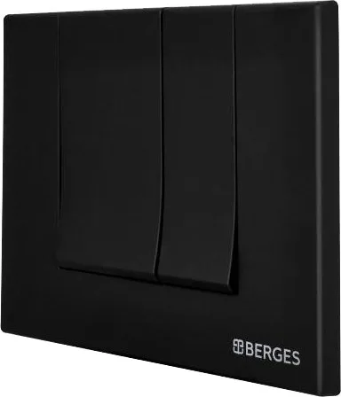 Кнопка смыва Berges Novum S5 чёрный, матовый Sancos — официальный сайт