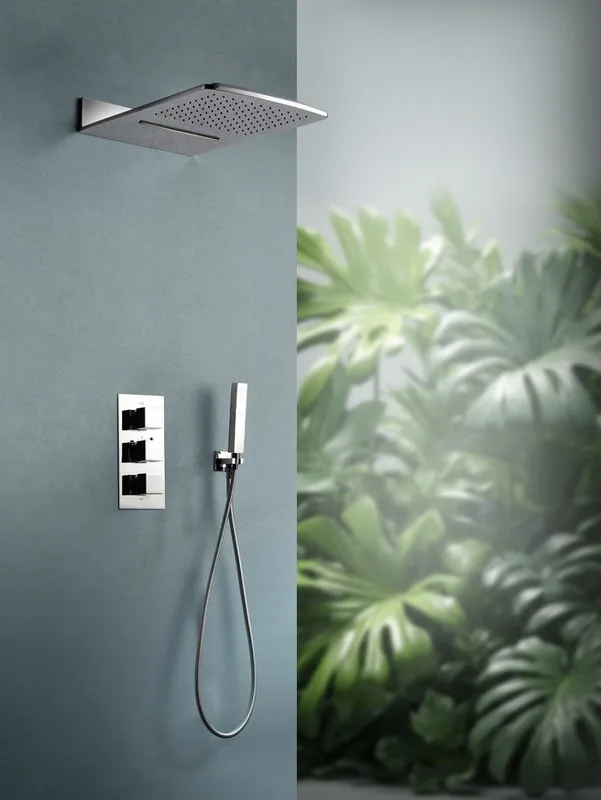 Душевой комплект AltroBagno Cascata 040101 Cr, С ВНУТРЕННЕЙ ЧАСТЬЮ, хром Sancos — официальный сайт