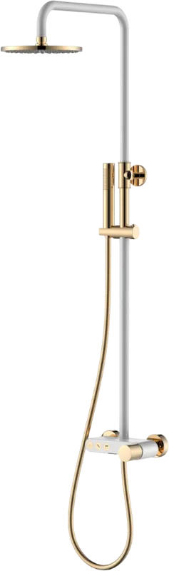 Душевая стойка Boheme Stick 128-WG.2, white touch gold Sancos — официальный сайт