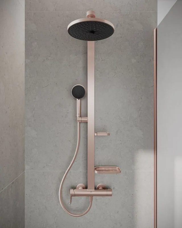 Душевая стойка Ideal Standard Alu+ BD584RO, rose Sancos — официальный сайт