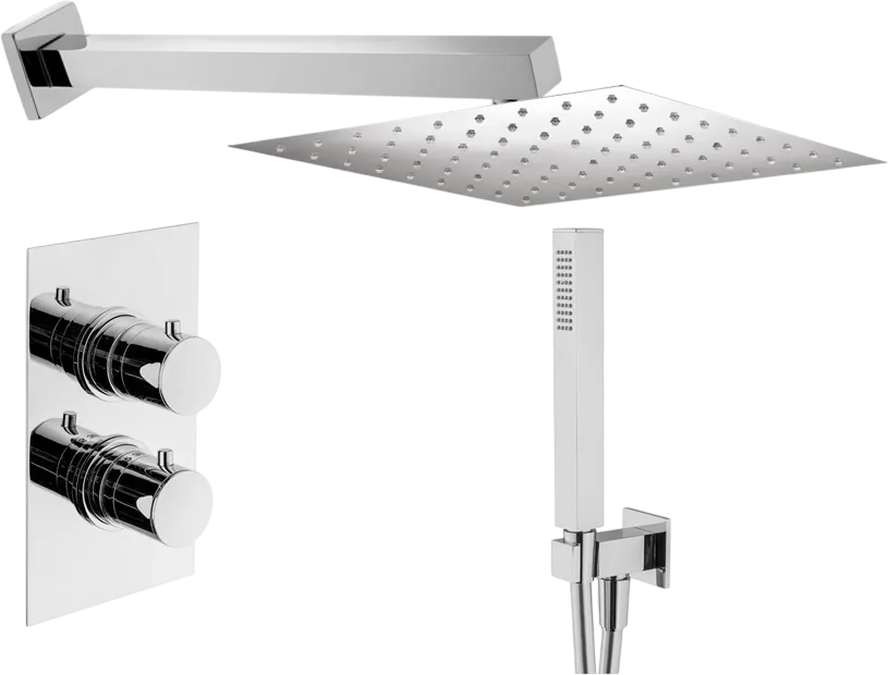 Душевой комплект Plumberia Selection Tag KITTGT18QCR, С ВНУТРЕННЕЙ ЧАСТЬЮ, хром Sancos — официальный сайт