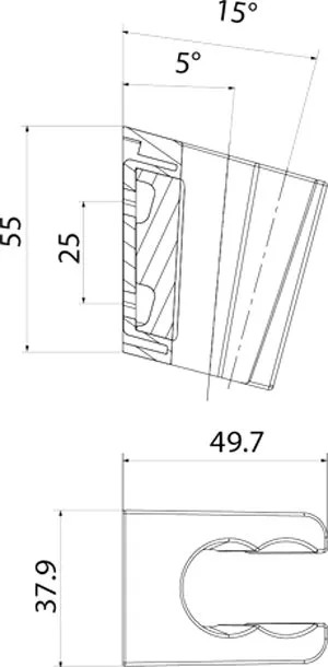 Настенный держатель IDDIS Shower Holder 080BL00i53, черный Sancos — официальный сайт