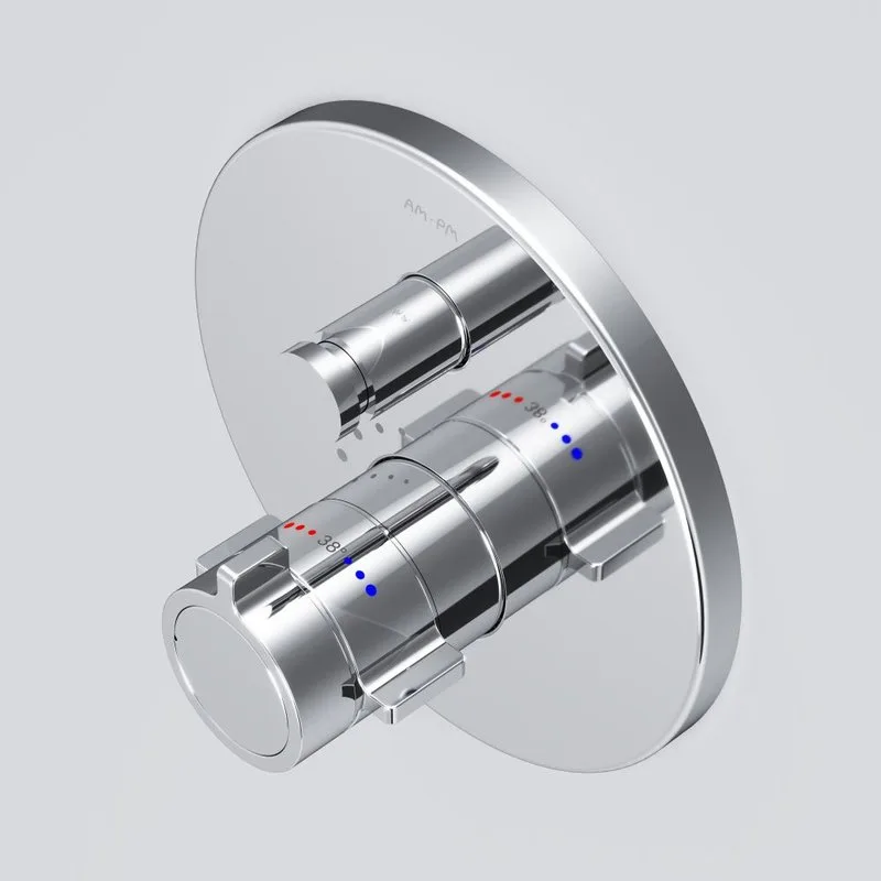 Термостатический смеситель встраиваемый AM.PM X-Joy F85A45600 С ВНУТРЕННЕЙ ЧАСТЬЮ, хром Sancos — официальный сайт