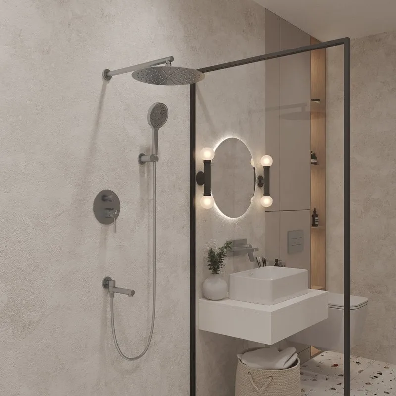 Душевой комплект Oliveeka Y OL-939017-CR С ВНУТРЕННЕЙ ЧАСТЬЮ, хром Sancos — официальный сайт